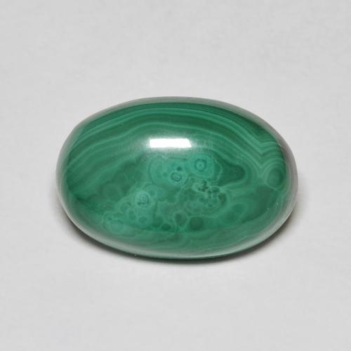 Malachite 10 x 9,7mm verde Cabochon quadrato di Pan di Zucchero dal Congo, peso di 6,18 ct, gemma naturale non trattati in purezza Opaque, 1 pezzo Malachite - Colore: Verde medio, durezza Mohs di 3,5 - 4, Photo A