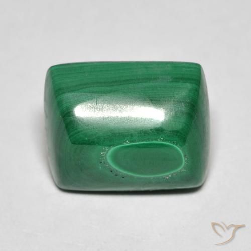 8.16ct Natural Green Malachite, Baguette, Opaque
