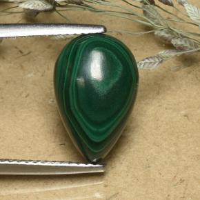 6.9ct Pear Cabochon Multicolor Green Malachite Gem for sale 6.9ct Pear Cabochon Multicolor Green Malachite Gem (ID: 493934)