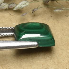 Malachite Gemstone in 11 x 11 mm (calibrated) Size for Sale, Malachite Stone in Multicolor Green Color