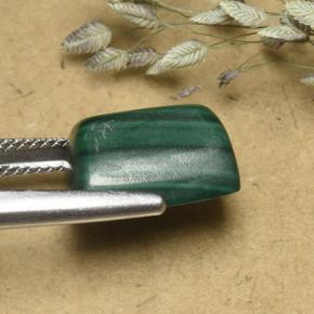 Malachite Gemstone in 12.9 x 10.5 mm Size for Sale, Malachite Stone in Multicolor Green Color