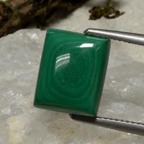 Medium Green Malachite Gem - 8.4ct Baguette Cabochon (ID: 494264)