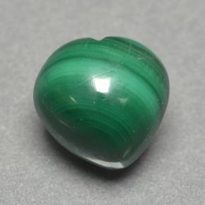 3.8ct Heart Cabochon Multicolor Green Malachite Gem for sale 3.8ct Heart Cabochon Multicolor Green Malachite Gem (ID: 499638)