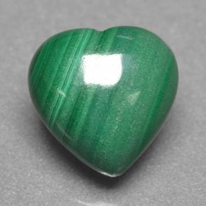 2.9ct Heart Cabochon Multicolor Green Malachite Gem for sale 2.9ct Heart Cabochon Multicolor Green Malachite Gem (ID: 499643)
