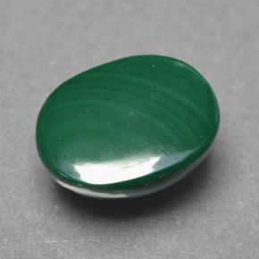 Malachite Gemstone in 10.2 x 7.9 mm Size for Sale, Malachite Stone in Multicolor Green Color