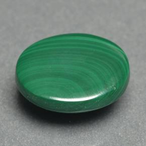 Malachite Gemstone in 10.5 x 8.6 mm Size for Sale, Malachite Stone in Multicolor Green Color