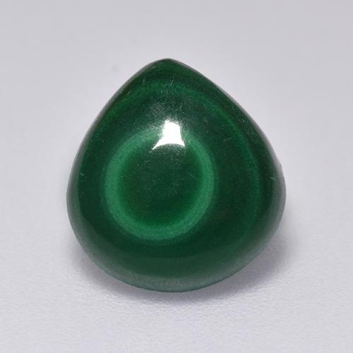 Verde pino Malaquita Gema - 3.5ct Cabujón Pera (ID: 515560)