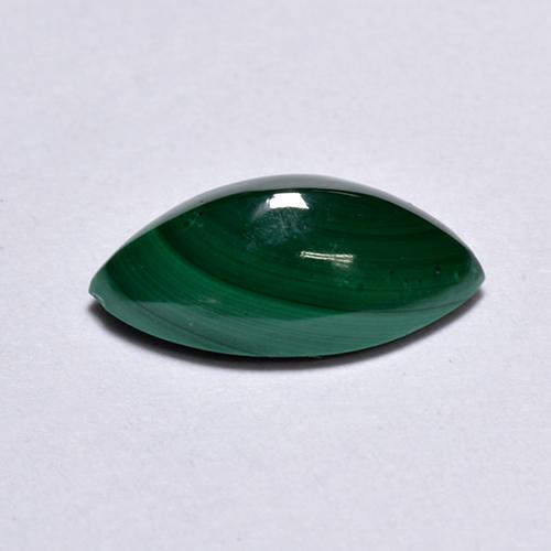 Malachite Gemstone in 10.3 x 5.5 mm Size for Sale, Malachite Stone in Green Color