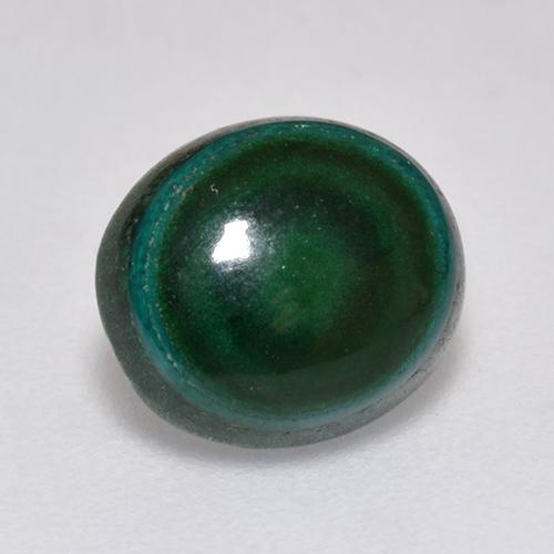 2.18 ct Green Malachite Stone, Natural Malachite in Oval Cabochon Shape for Sale