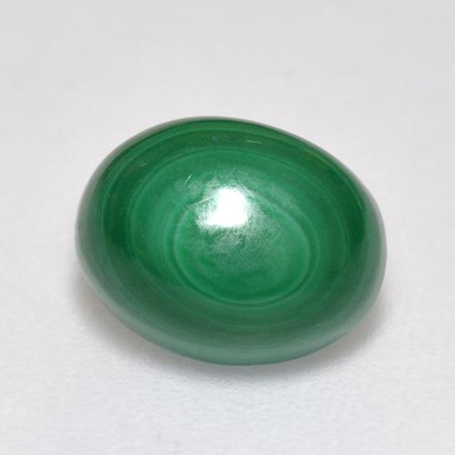 Medium Green Malachite Gem - 2.5ct Oval Cabochon (ID: 516416)