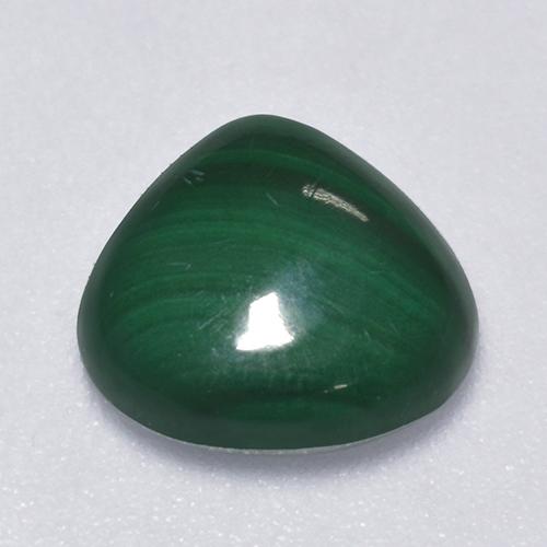 Зеленый различных оттенков Малахит Камень - 2.8ct Груша Кабошон (ID: 517516)