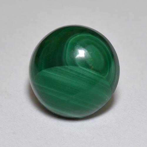 2.32 ct Green Malachite Stone, Natural Malachite in Round Cabochon Shape for Sale