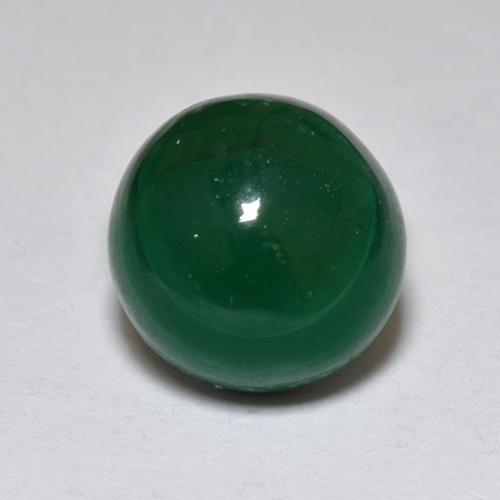 Verde medio Malaquita Gema - 2.7ct Cabujón Redondo (ID: 518650)