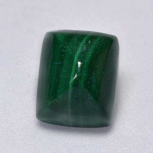 Multicolor Green Malachite Gem - 3.5ct Cushion Cabochon (ID: 526074)