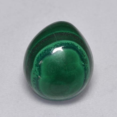 Multicolor Green Malachite Gem - 3ct Pear Cabochon (ID: 526083)