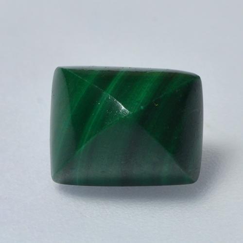 Medium Green Malachite Gem - 2.3ct Baguette Sugarloaf Cabochon (ID: 526085)