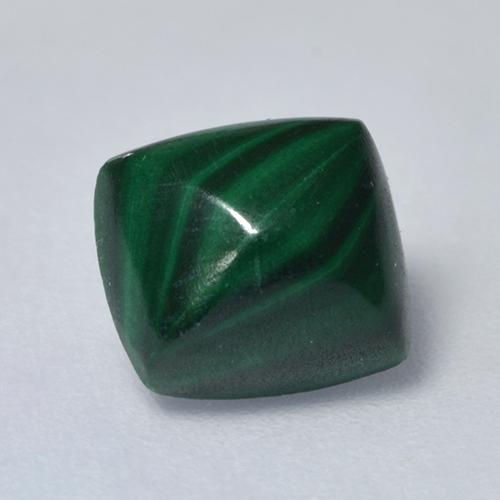 1.69 ct Green Malachite Stone, Natural Malachite in Cushion Sugarloaf Cabochon Shape for Sale
