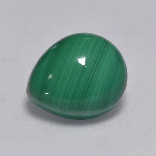 Multicolor Green Malachite Gem - 3.5ct Pear Cabochon (ID: 526753)