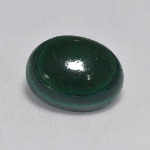 Forest Green Malachite Gem - 3.2ct Oval Cabochon (ID: 526756)