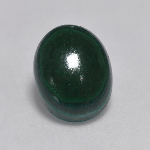3.23 ct Green Malachite Stone, Natural Malachite in Oval Cabochon Shape for Sale