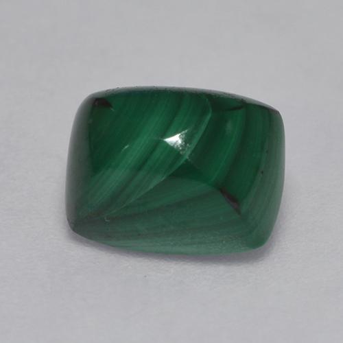 Multicolor Green Malachite Gem - 2.5ct Cushion Sugarloaf Cabochon (ID: 527583)