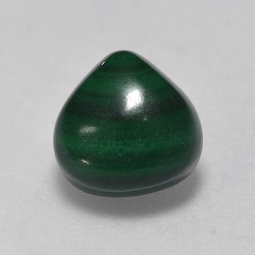 Multicolor Green Malachite Gem - 2.1ct Pear Cabochon (ID: 528249)