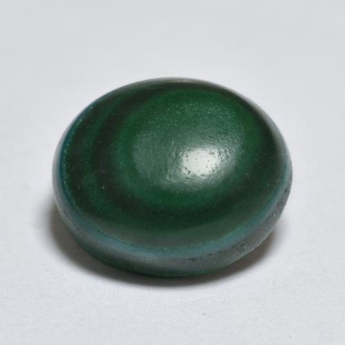 Multicolor Green Malachite Gem - 1.8ct Oval Cabochon (ID: 558978)