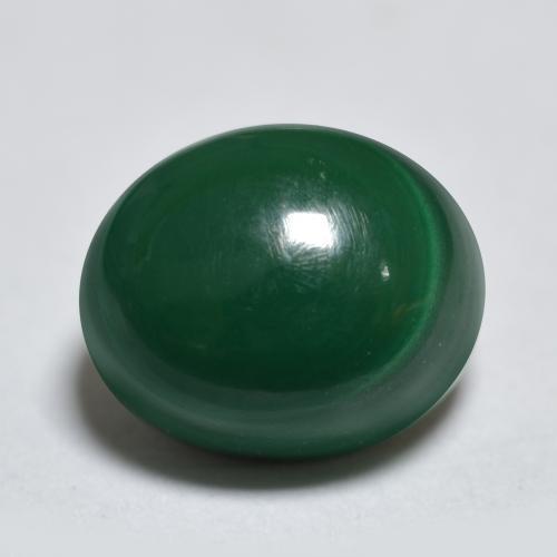 Medium Green Malachite Gem - 1.8ct Oval Cabochon (ID: 558983)