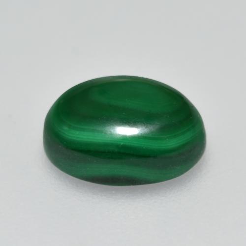 Malachite Gemstone in 8.6 x 6.9 mm Size for Sale, Malachite Stone in Multicolor Green Color