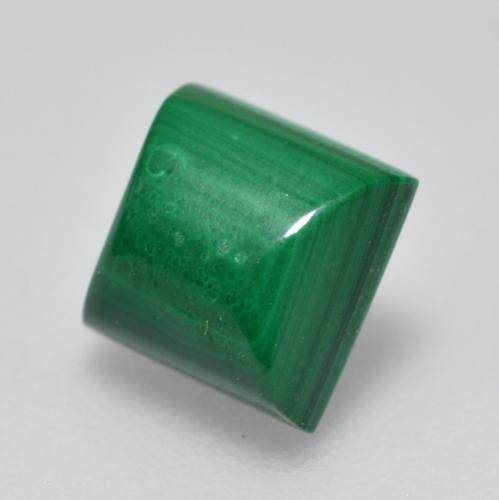 2.51 ct Green Malachite Stone, Natural Malachite in Square Cabochon Shape for Sale