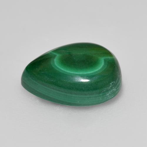 Malachite Gemstone in 9.4 x 6.7 mm Size for Sale, Malachite Stone in Medium Green Color