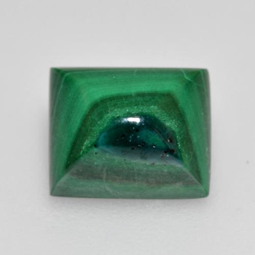 Vert foncé Malachite gemme - 3.1ct Cabochon de pain de sucre en baguette (ID: 559213)