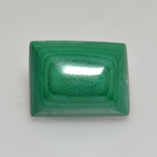 Vert moyen Malachite gemme - 3ct Cabochon de pain de sucre en baguette (ID: 559214)
