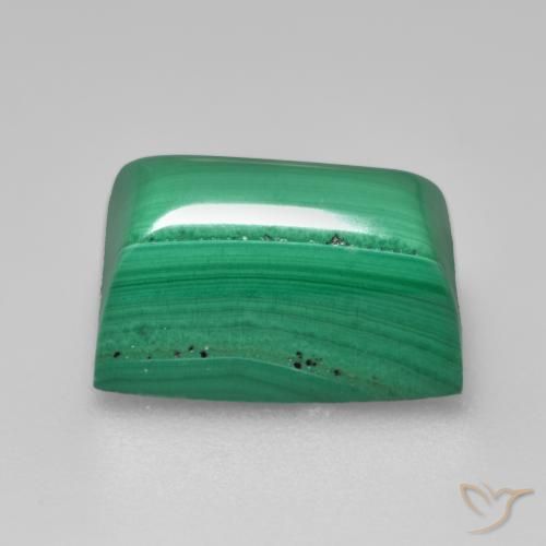 Malachite Gemstone in 11.6 x 7.2 mm Size for Sale, Malachite Stone in Green Color