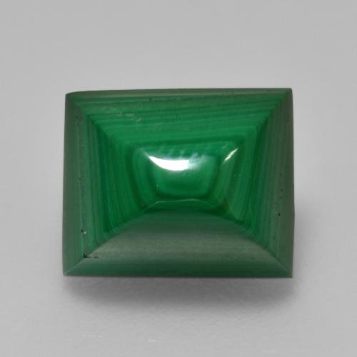 Medium Green Malachite Gem - 4.9ct Baguette Sugarloaf Cabochon (ID: 559444)