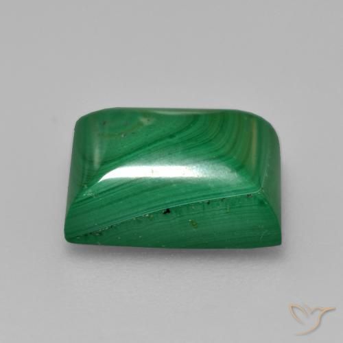 Malachite Gemstone in 11 x 9 mm (calibrated) Size for Sale, Malachite Stone in Medium Green Color