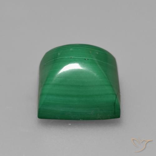 Malachite Gemstone in 9 x 9 mm (calibrated) Size for Sale, Malachite Stone in Medium Green Color