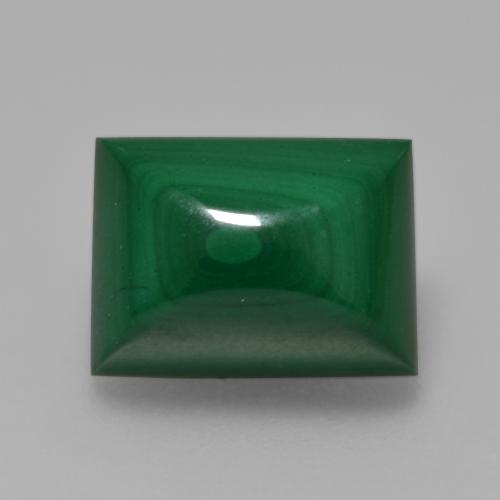 Multicolor Green Malachite Gem - 5.9ct Baguette Sugarloaf Cabochon (ID: 559449)