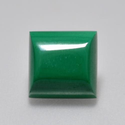 Medium Green Malachite Gem - 3.5ct Square Cabochon (ID: 559458)