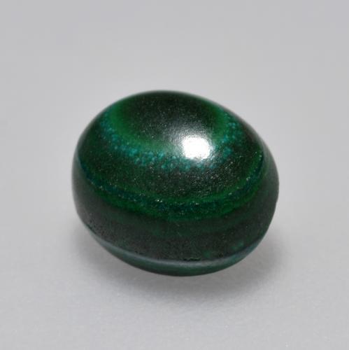 2.33 ct Green Malachite Stone, Natural Malachite in Oval Cabochon Shape for Sale