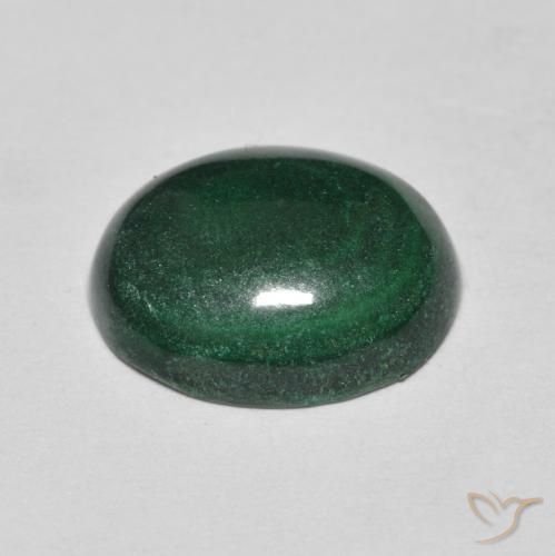 Malachite Gemstone in 12 x 10 mm (calibrated) Size for Sale, Malachite Stone in Medium Green Color