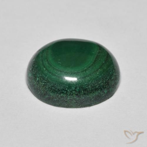 Malachite Gemstone in 12 x 10 mm (calibrated) Size for Sale, Malachite Stone in Green Color
