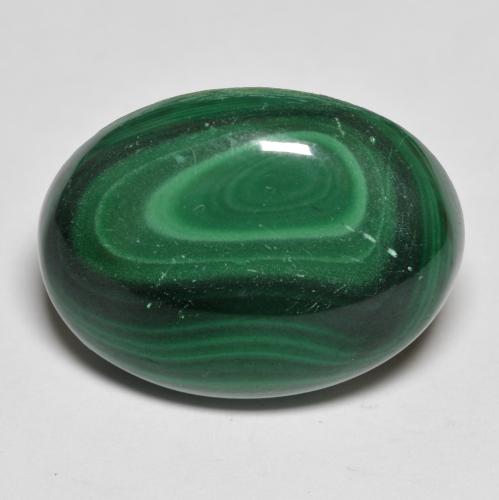 19.03ct Oval Multicolor Green Malachite from Congo, Dimension 20 x 15mm, Natural untreated Gemstone, Opaque Clarity, 1pc Oval Cabochon Malachite, Mohs Hardness of 3.5 - 4, Photo A