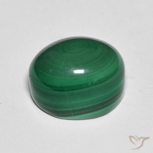 Malachite Gemstone in 11 x 9 mm (calibrated) Size for Sale, Malachite Stone in Green Color