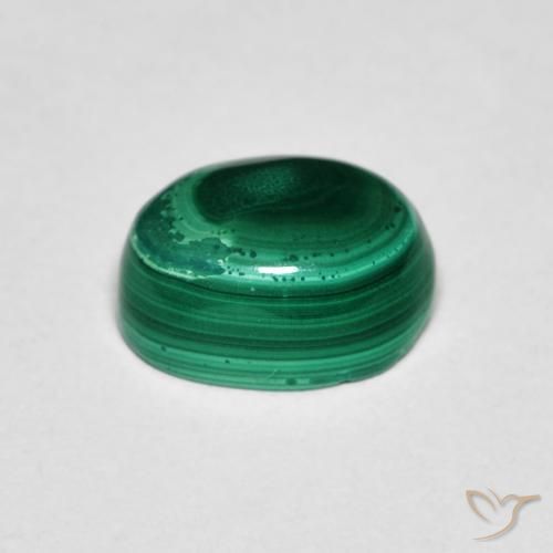 Malachite Gemstone in 8.4 x 6.2 mm Size for Sale, Malachite Stone in Green Color