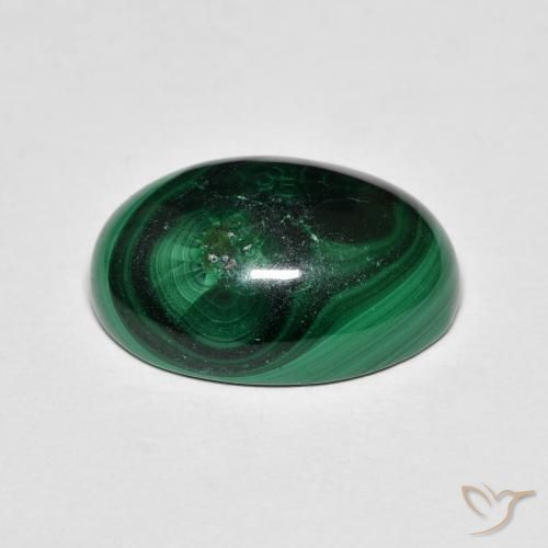 Malachite Gemstone in 14 x 10 mm (calibrated) Size for Sale, Malachite Stone in Green Color