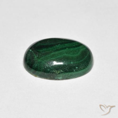 Malachite Gemstone in 14 x 10 mm (calibrated) Size for Sale, Malachite Stone in Green Color
