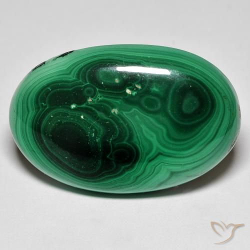 Malachite Vert foncé Ovale 58,13 ct du Congo, Dimension 33,6 x 22,1mm, Pierre gemme naturelle Non traité, pureté Opaque , 1 pièce de malachite oval cabochon, dureté de Mohs de 3.5 à 4, Photo A