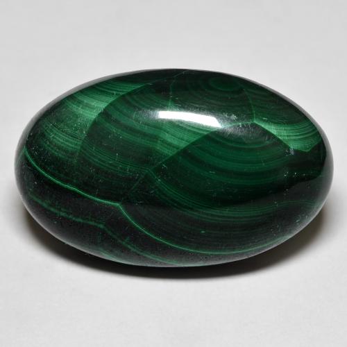 Malachite Ovale cabochon da 36,74 ct dal Congo, dimensione 25,8 x 16,5mm, purezza Opaque, pietra preziosa naturale non trattati, Malachite 1pc in colore Verde scuro, durezza Mohs di 3,5 - 4, Photo A
