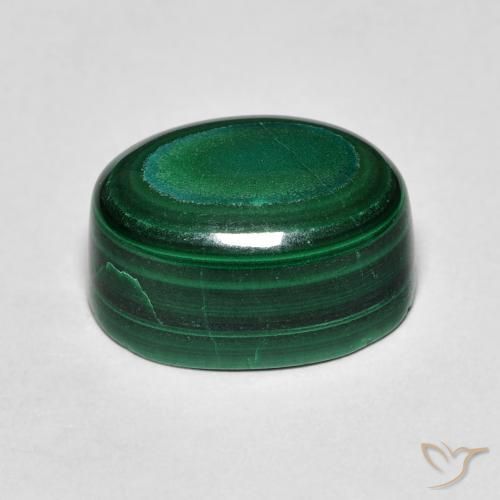 Malachite Gemstone in 14 x 10 mm (calibrated) Size for Sale, Malachite Stone in Green Color